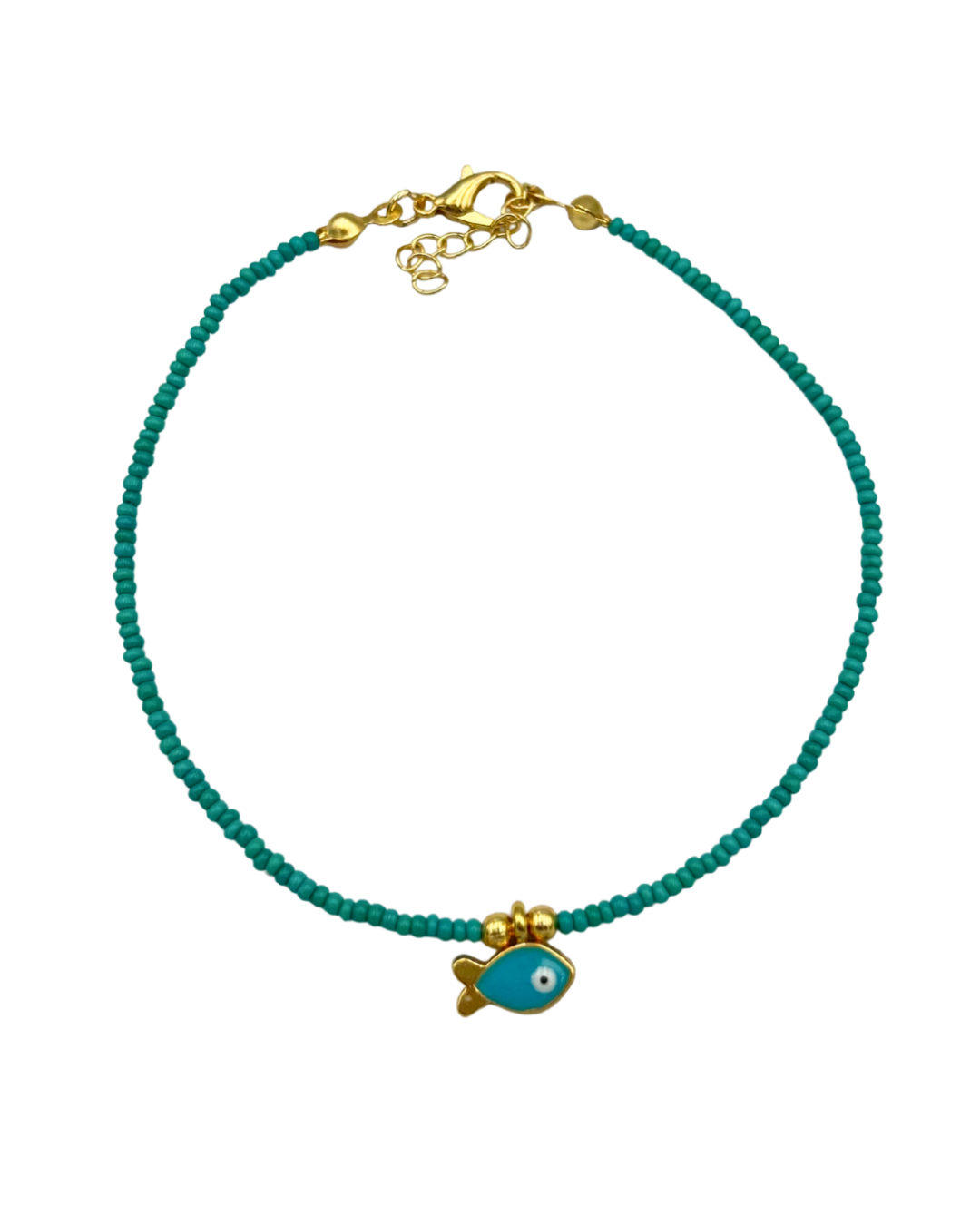 balık figürlü boncuk halhal